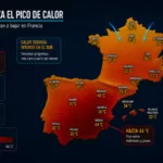 España alcanza el pico de calor mientras las temperaturas empiezan a bajar en Francia