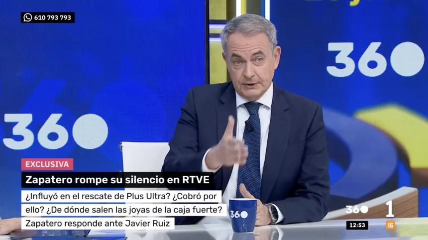 Zapatero rompe su silencio y niega cualquier implicación en el caso Plus Ultra