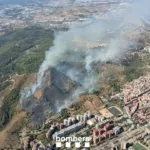 Los Mossos investigan si un detenido por quemar contenedores está relacionado con el incendio de Collserola