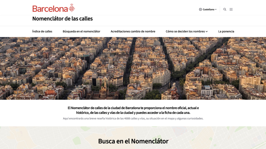 Barcelone lance un nouveau portail numérique consacré à l’histoire de ses 4 600 rues