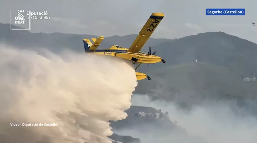 🔴 VIDÉO | L’incendie de Segorbe dépasse 600 hectares et Gátova reste évacuée