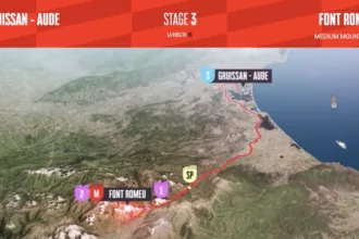 La Vuelta atraviesa los Pirineos Orientales con Pogačar por las carreteras del valle del Têt