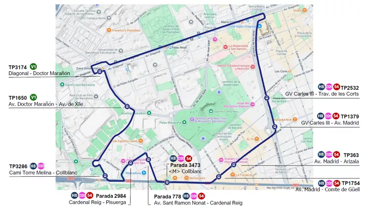 Barcelona activa un autobús lanzadera para los vecinos durante los partidos del Barça