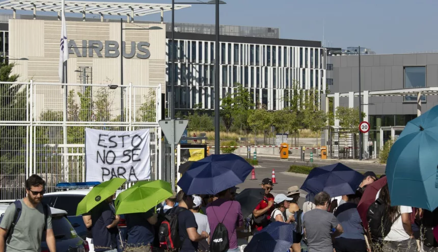 Airbus inicia una huelga indefinida en España mientras mantiene abierta la negociación