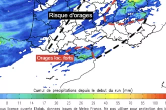 Fuertes tormentas amenazan los Pirineos Orientales desde esta tarde