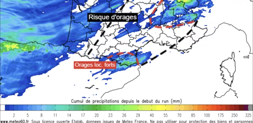 Fuertes tormentas amenazan los Pirineos Orientales desde esta tarde