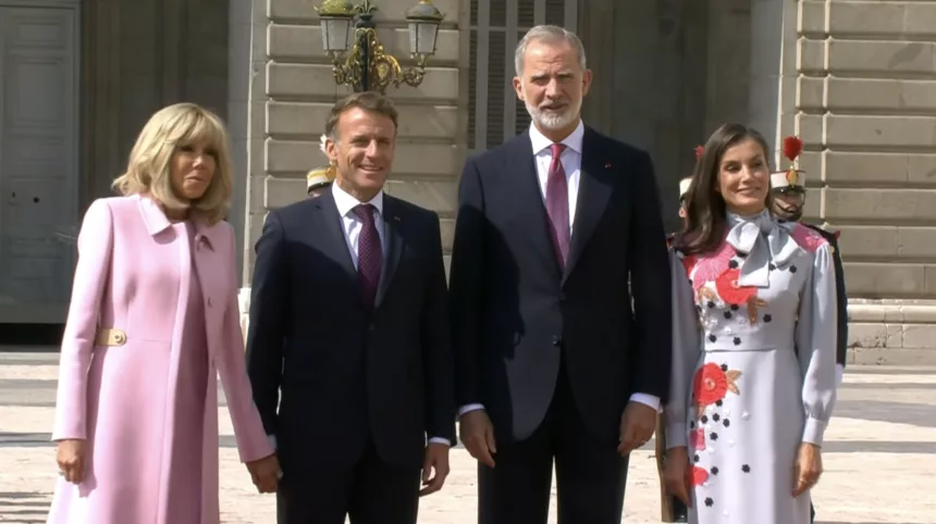 Macron inicia su primera visita de Estado a España con Felipe VI y Sánchez