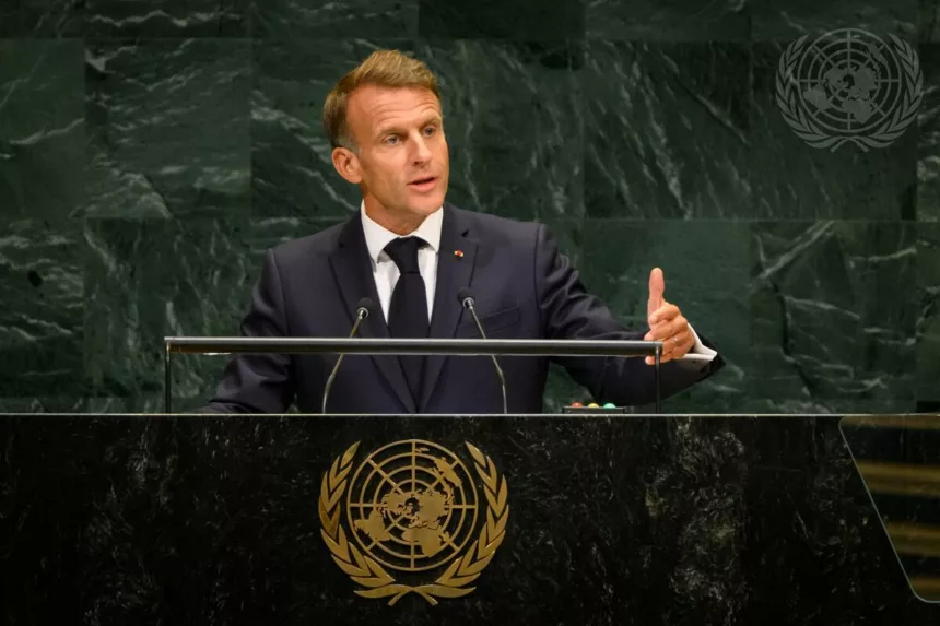 Macron en la ONU: Ucrania, Oriente Medio y la IA en el centro de su discurso