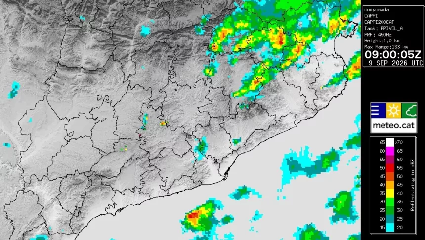 🔴 Alerte | Le risque maximal se déplace vers Girona après les pluies torrentielles sur le littoral