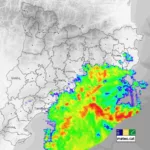 🔴 Protecció Civil amplía la ES-Alert por lluvias torrenciales a siete comarcas hasta las 14.00