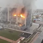 Une explosion provoque un important incendie dans un immeuble de Valdemoro sans faire de blessés