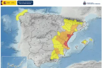 Alerte rouge aux pluies à Valence, Castellón et Tarragone : le risque extrême s’étend sur la Méditerranée